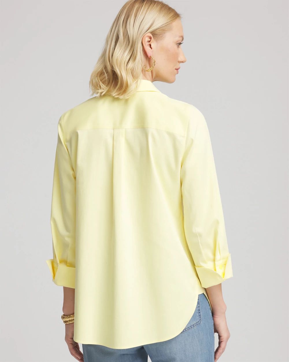 No Iron™ 3/4 Sleeve Stretch Shirt