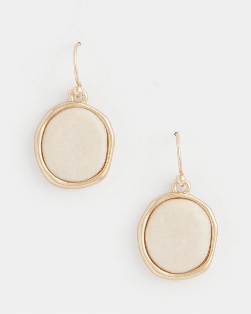 No Droop® River Stone Teardrop Earrings