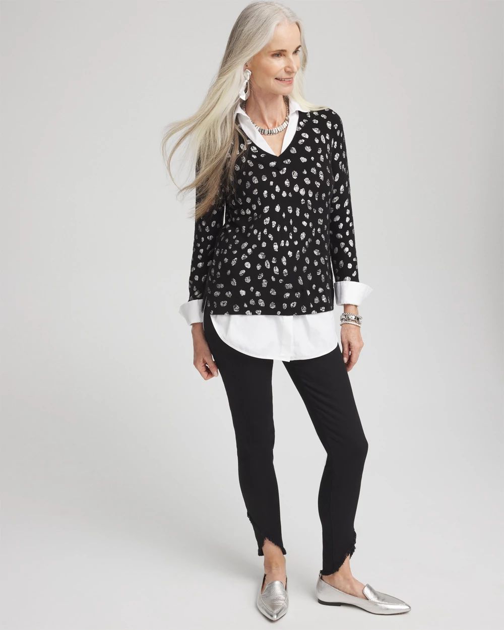 Tulip Hem Pull-On Ankle Jeggings