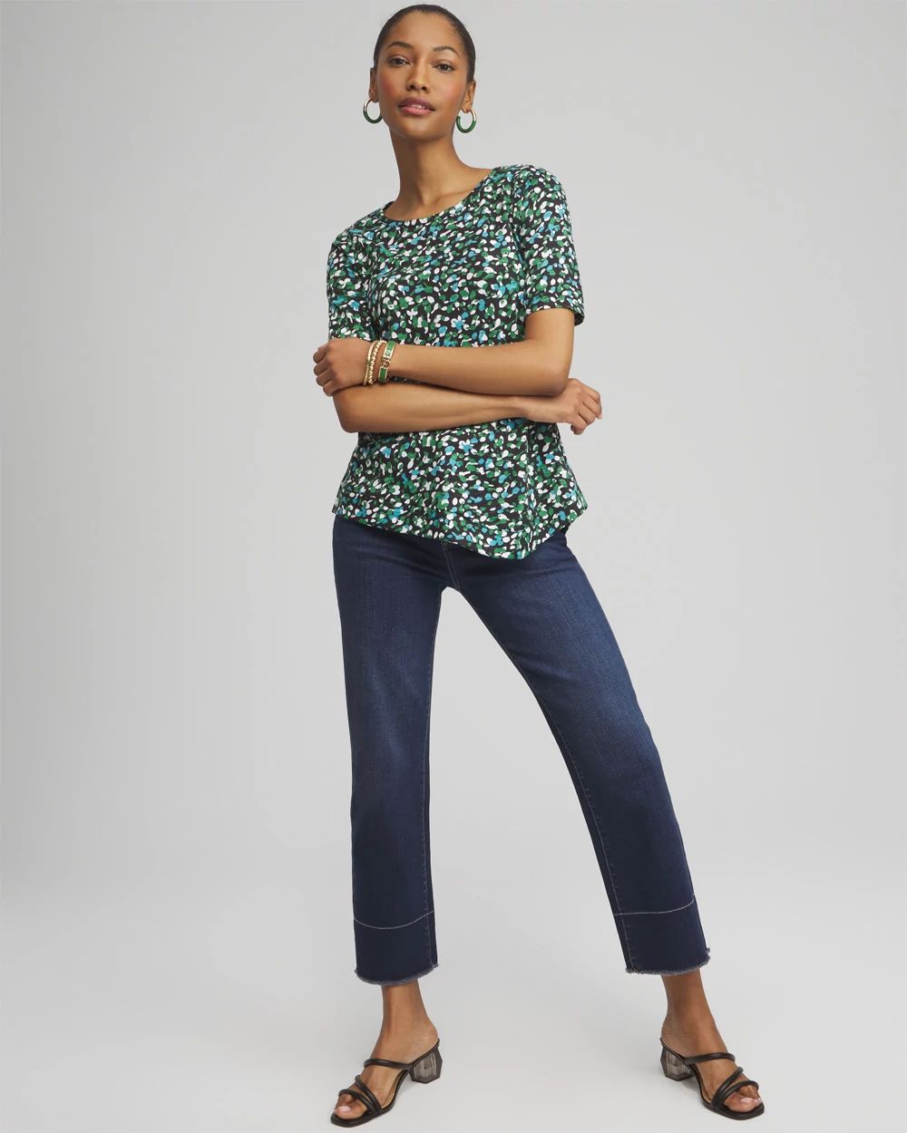Tencel™ Asymmetrical-Hem Tee