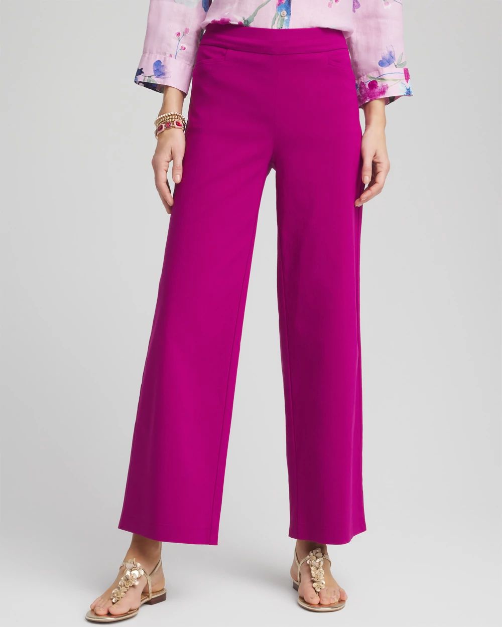 Brigitte™ Pull-On Wide Leg Cropped Pants