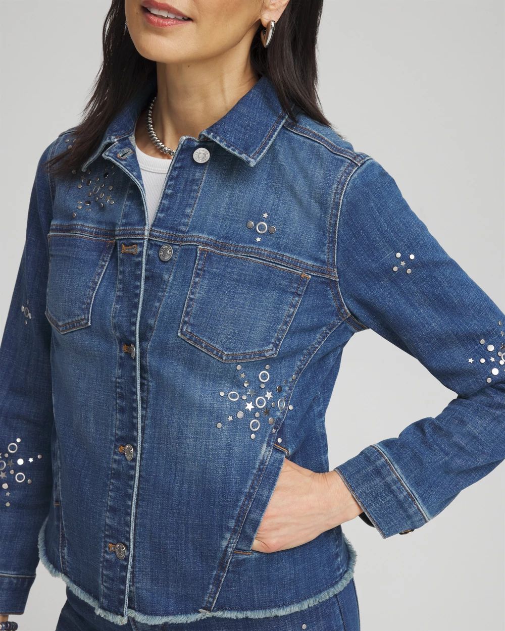 Americana Fireworks Denim Jacket