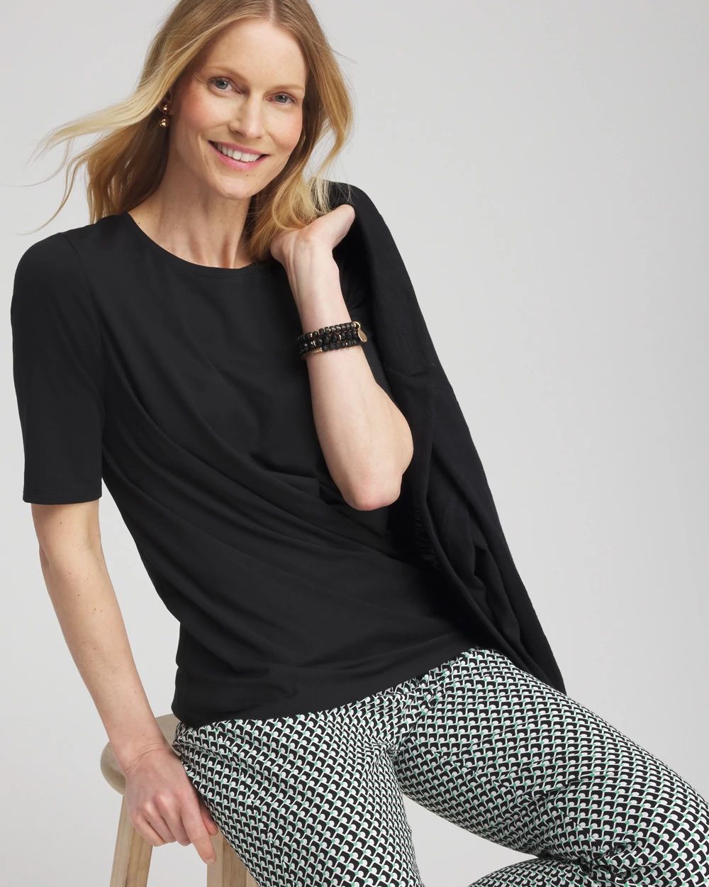 Draped Front Tee