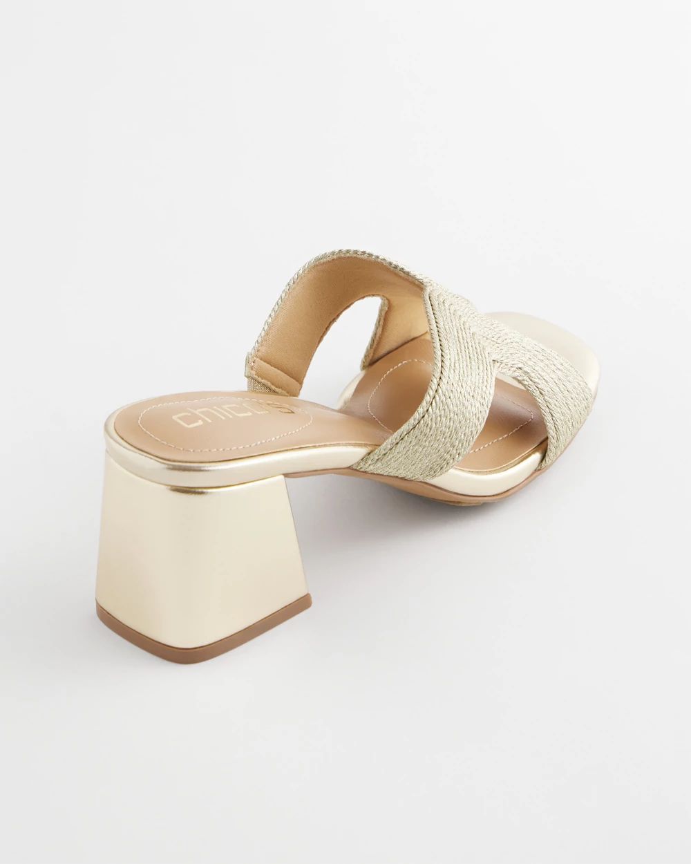 Gold Verona Block Heels
