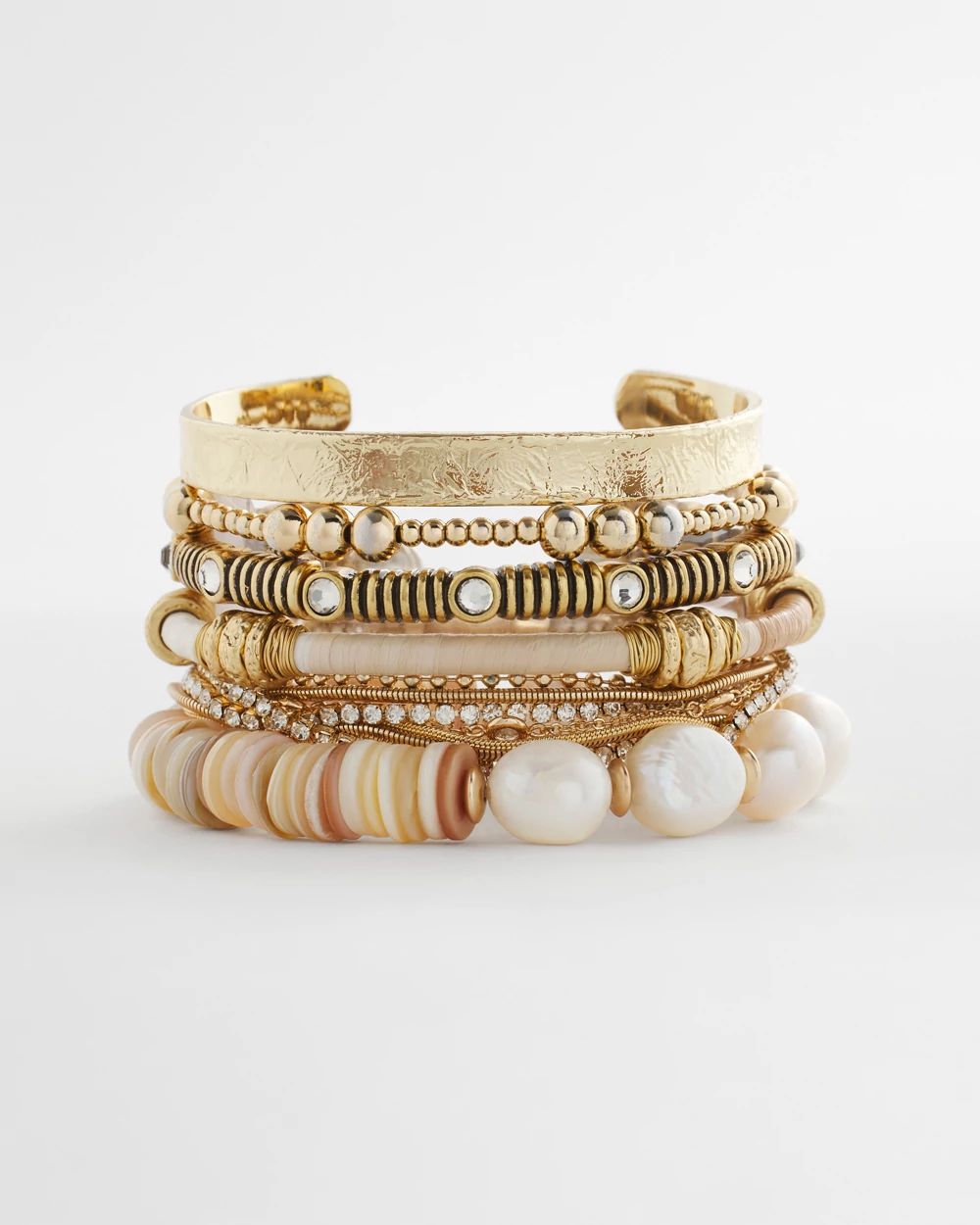 Genuine Freshwater Pearl & Shell Bracelet
