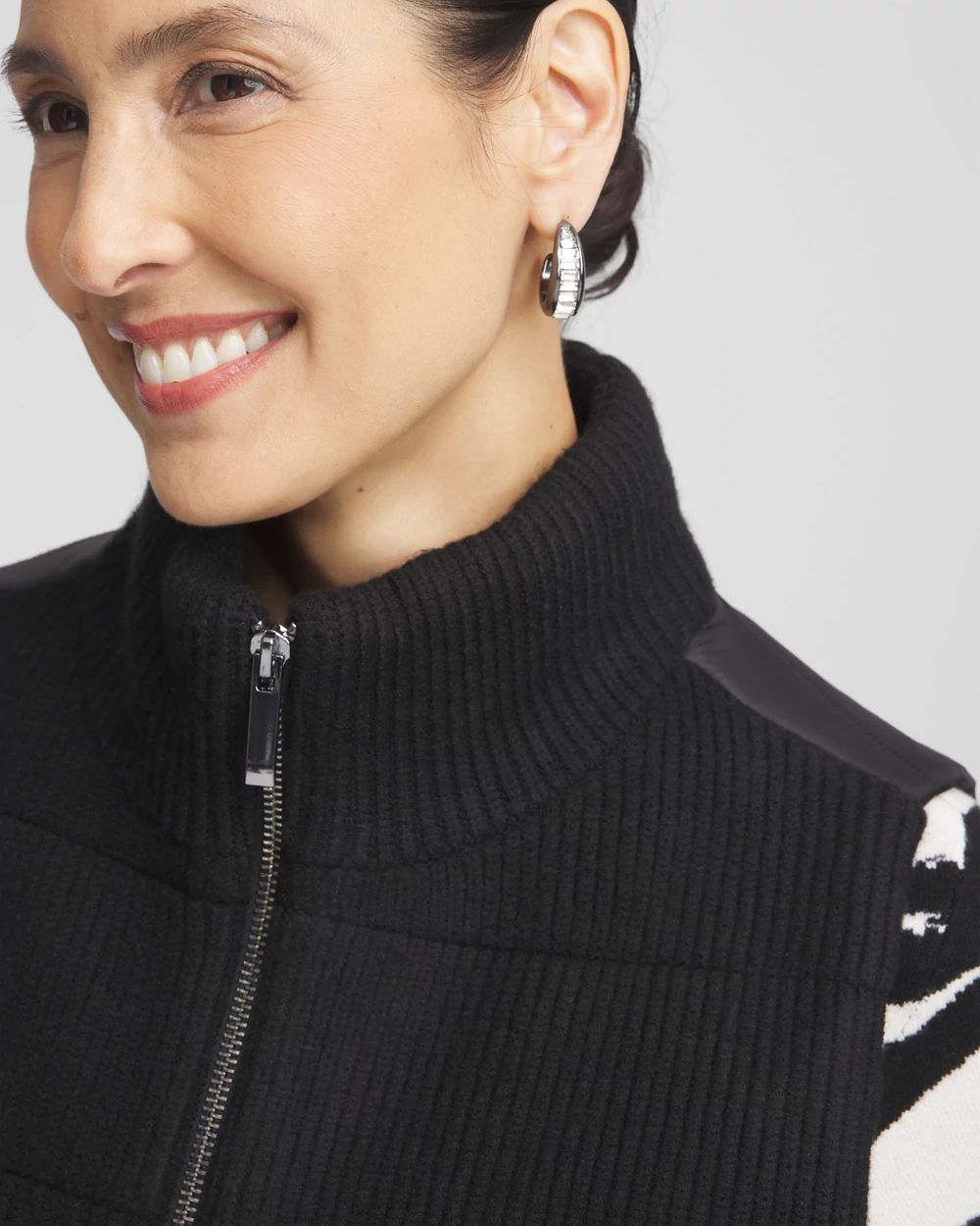 Zenergy® Luxe Ribbed-Knit Puffer Vest