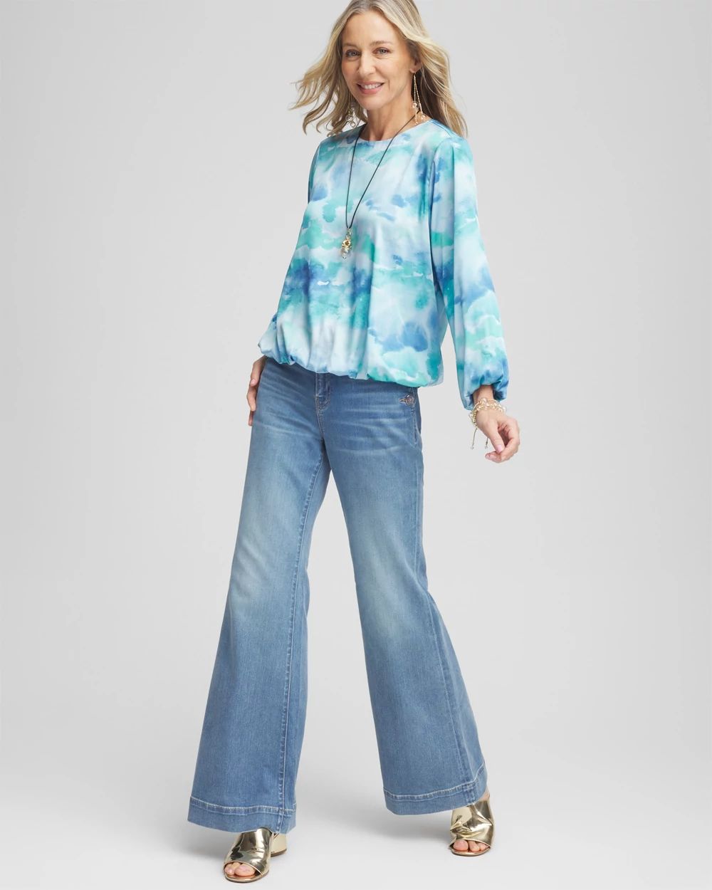 Ocean Bubble Hem Top