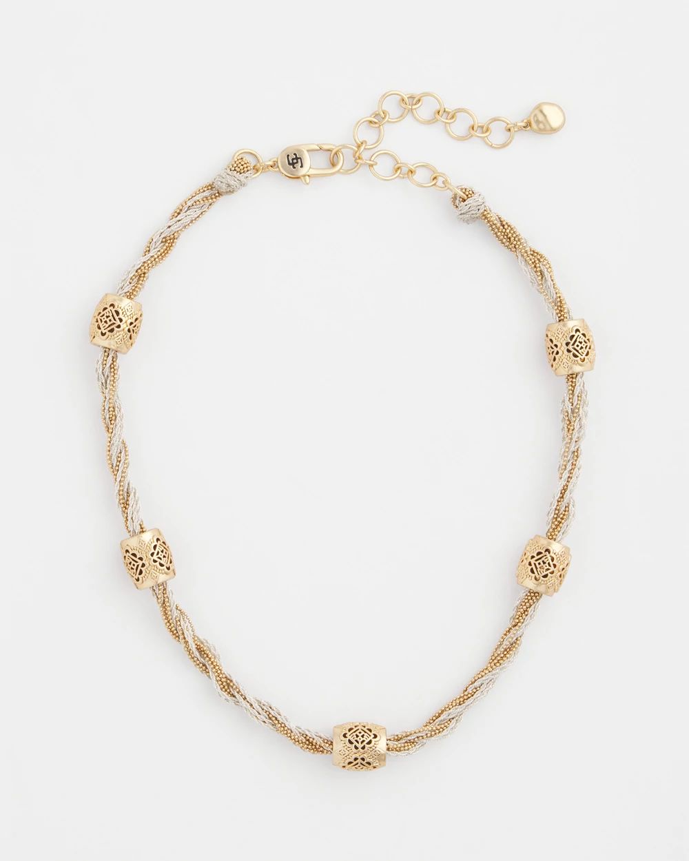 Single Strand Gold Beads Necklace