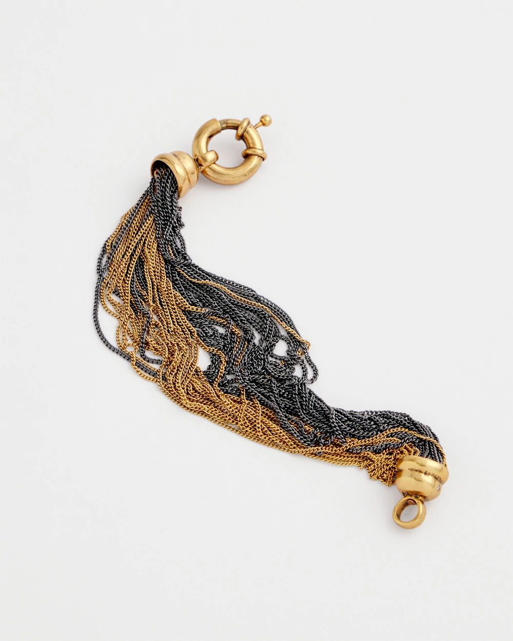 Multi Strand Mixed Metal Bracelet