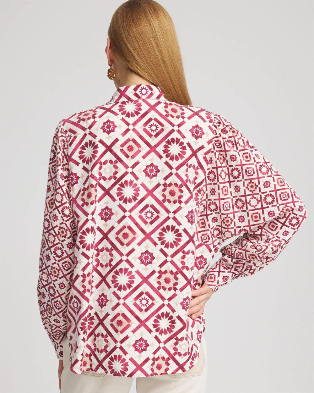 Tencel Blend Dolman-Sleeved Shirt