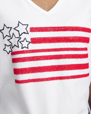 Embellished Flag Tee
