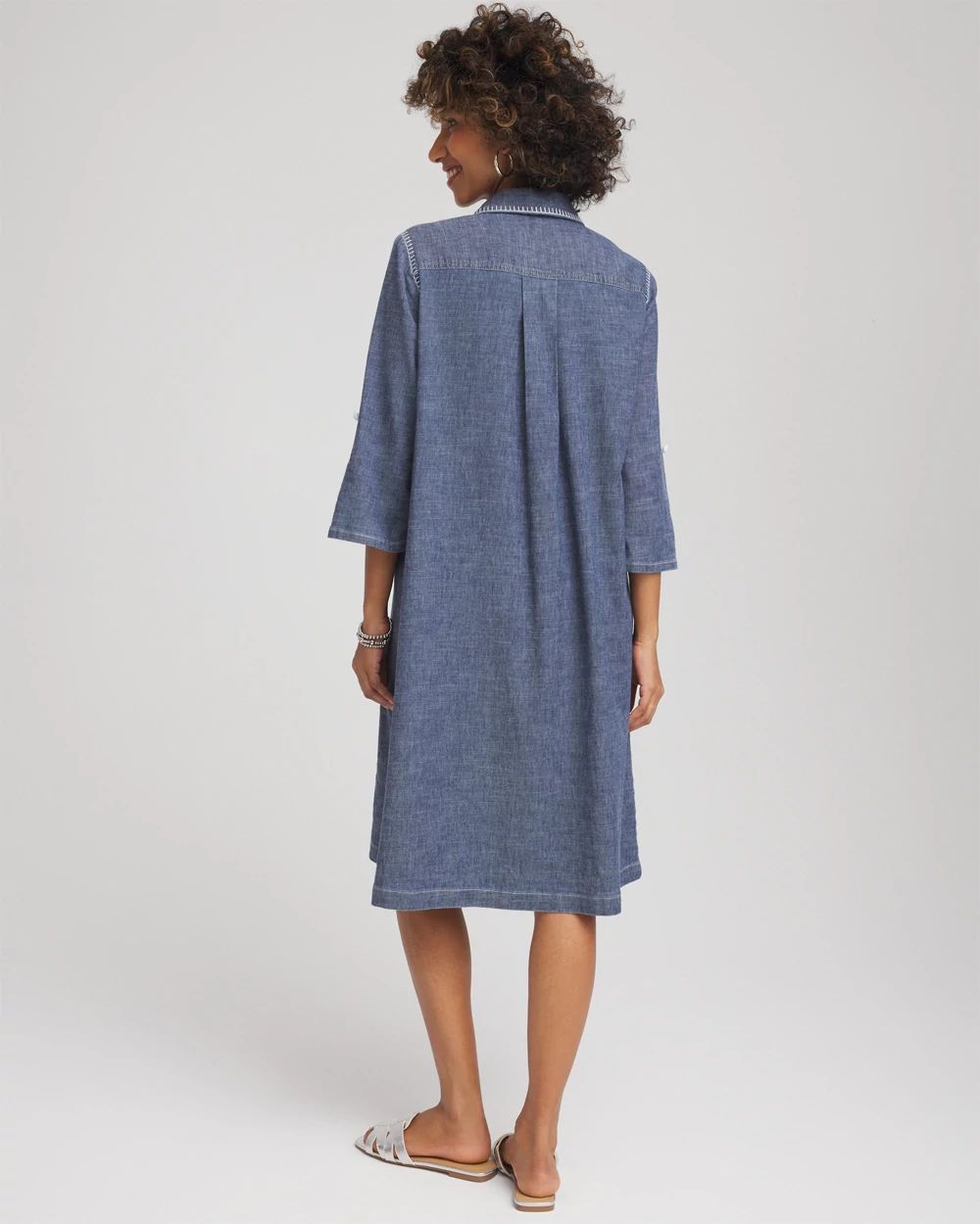 Hemp-Denim Short Dress
