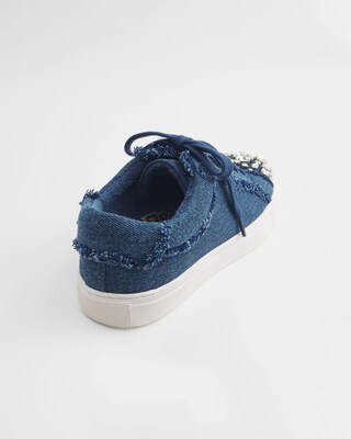 Embellished Denim Sneakers