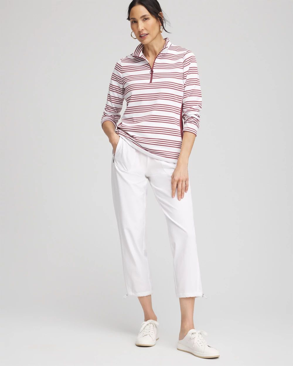 Zenergy® UPF Stripe Long Sleeve Top