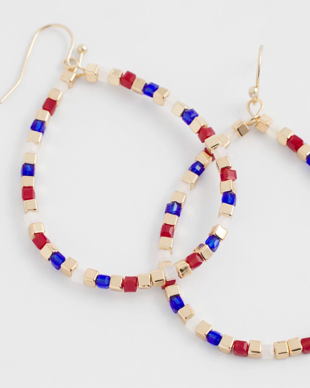 No Droop® Red White & Blue Earrings