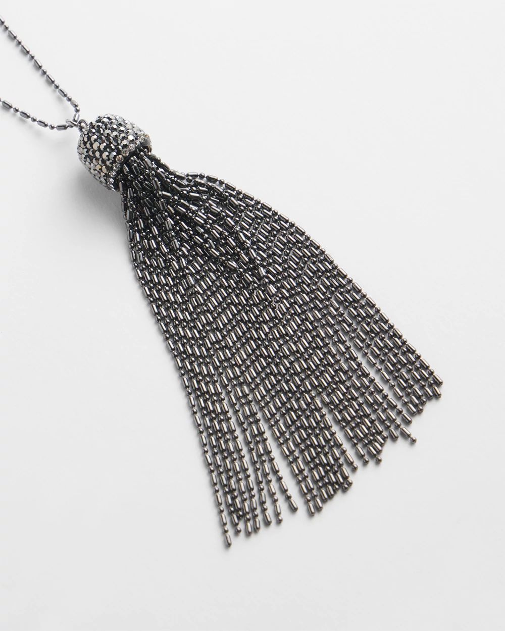 Glitz Tassle Pendant Necklace