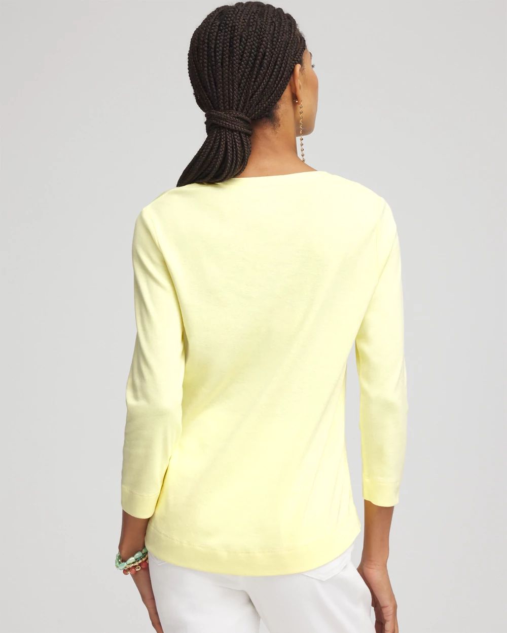 Everyday 3/4 Sleeve V-Neck Tee