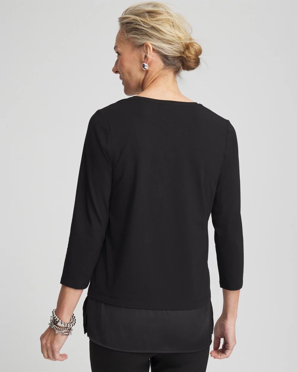 Caviar Satin Mix Tunic