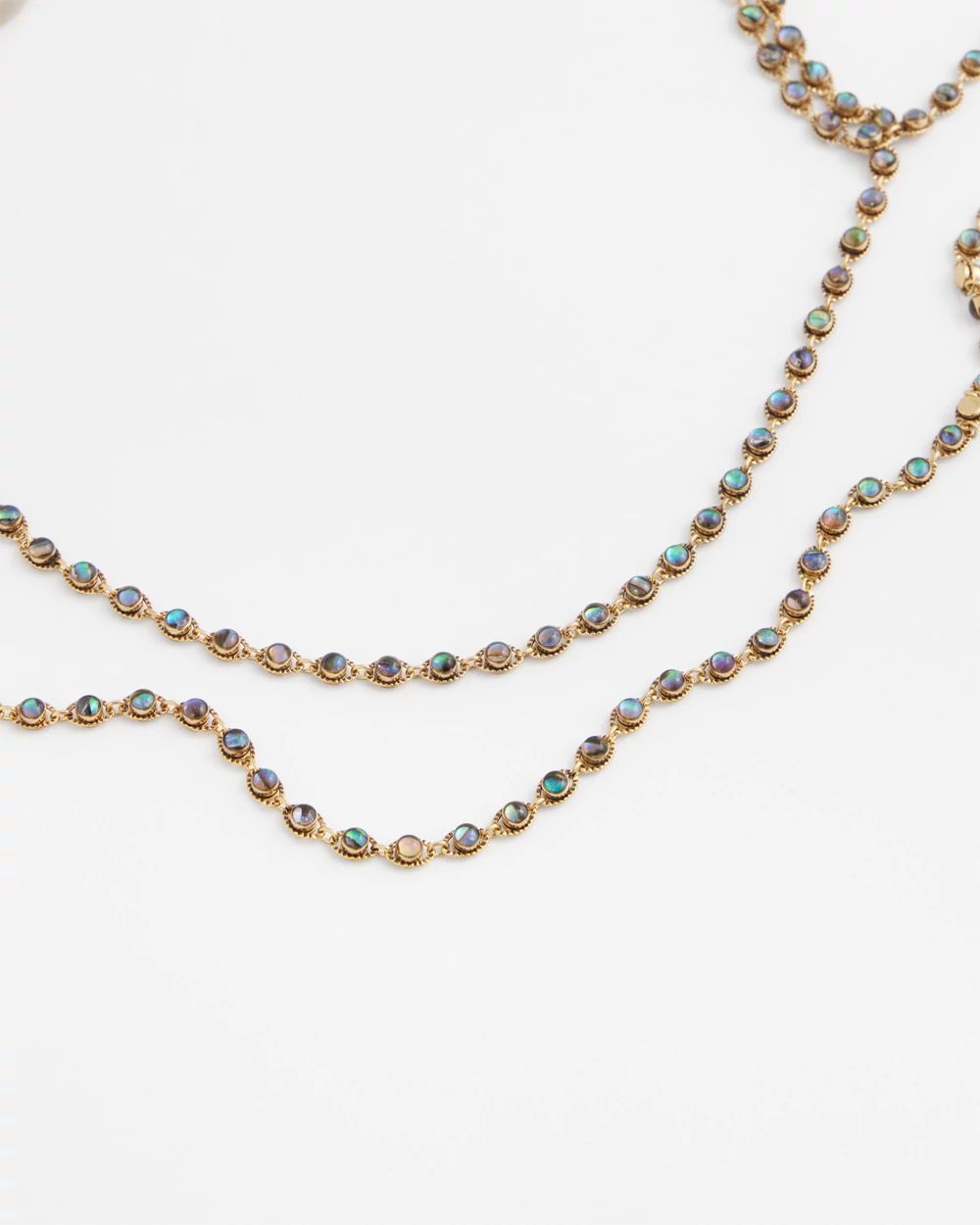 Single Strand Mother of Pearl Necklace