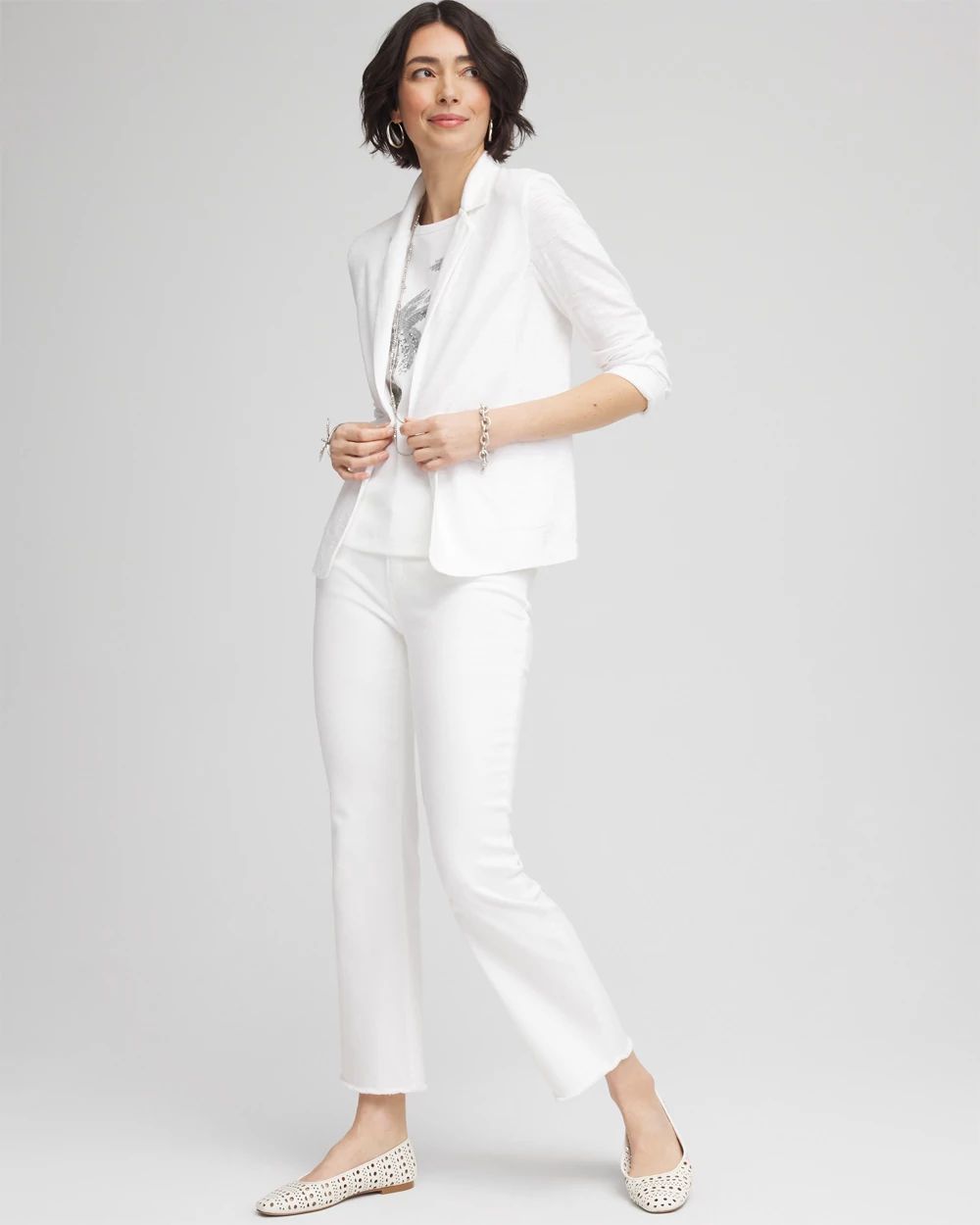 Slub Knit Blazer