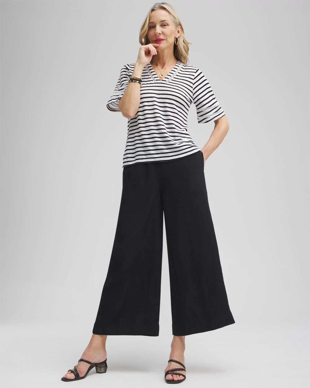 Linen Culotte Pants