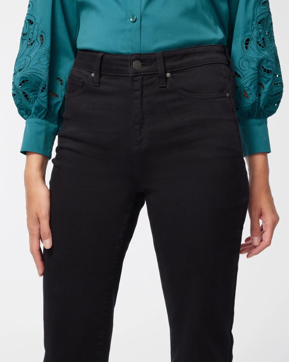 High Rise Straight Leg Jeans