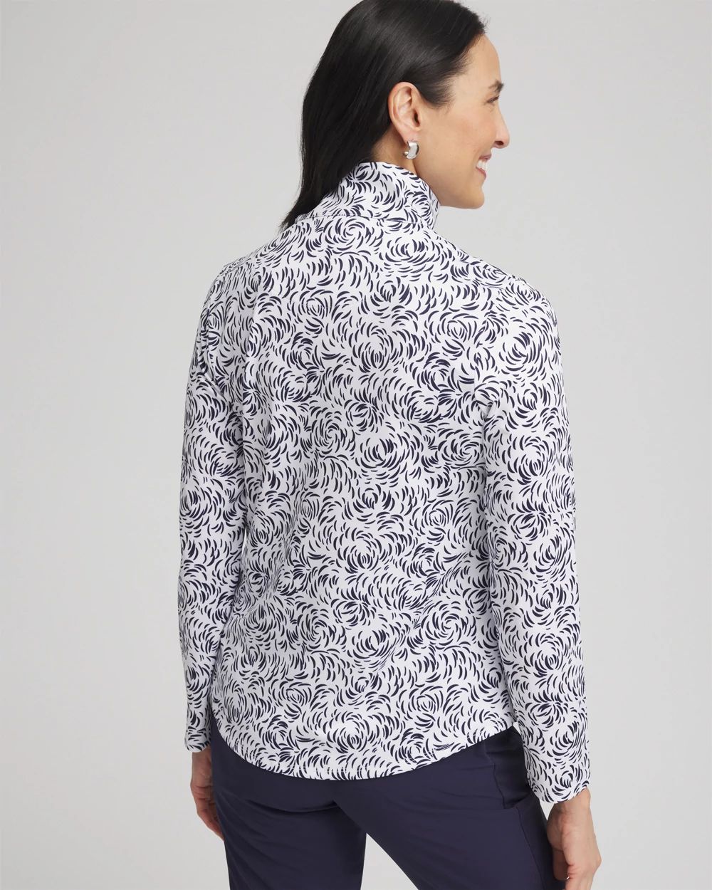 Zenergy® UPF Palms Half-Zip Pullover