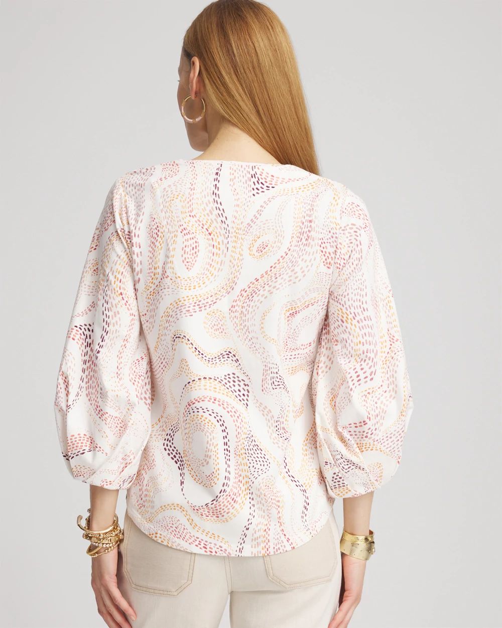 Swirls Tuck Sleeve Tee