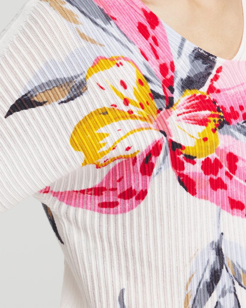 Floral Print Dolman Pullover