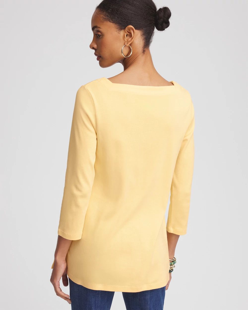 Pima Cotton Square-Neck Tunic
