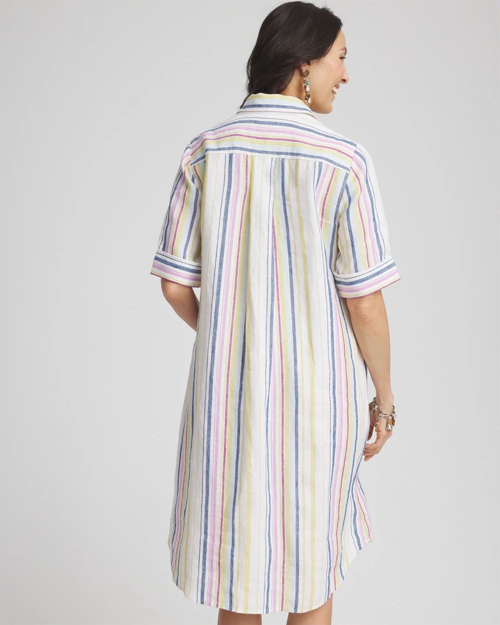 Striped Linen Shirtdress