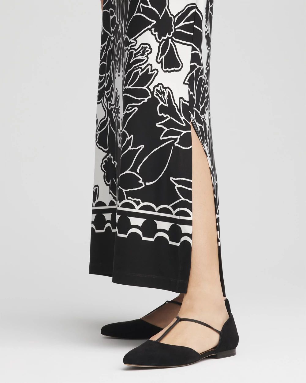 Petit Bateau-Neck Jersey Maxi Dress