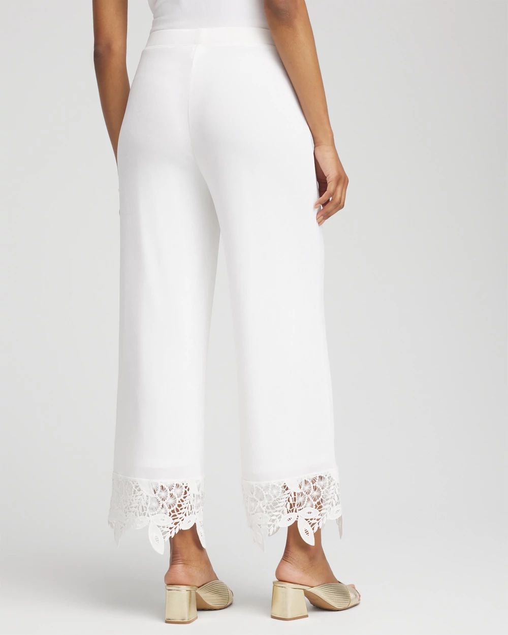 Travelers™ Crochet-Lace Cropped Pants