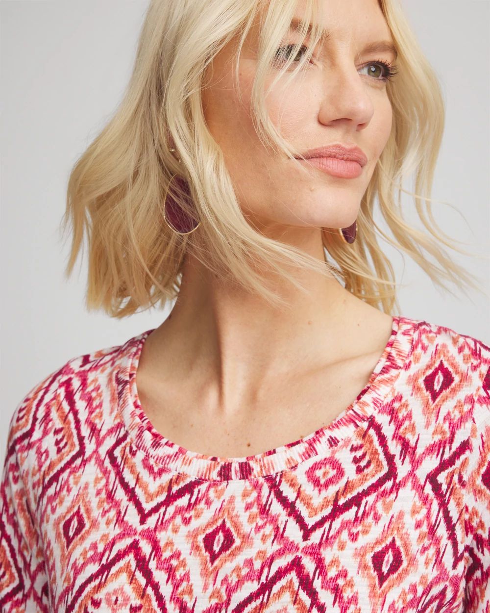 Ikat Slub Short Sleeve Tee
