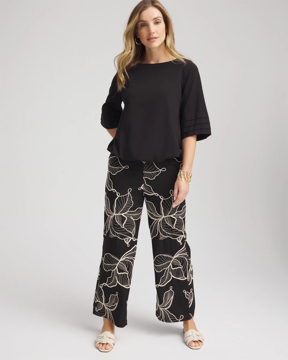 Boatneck Bubble-Hem Top
