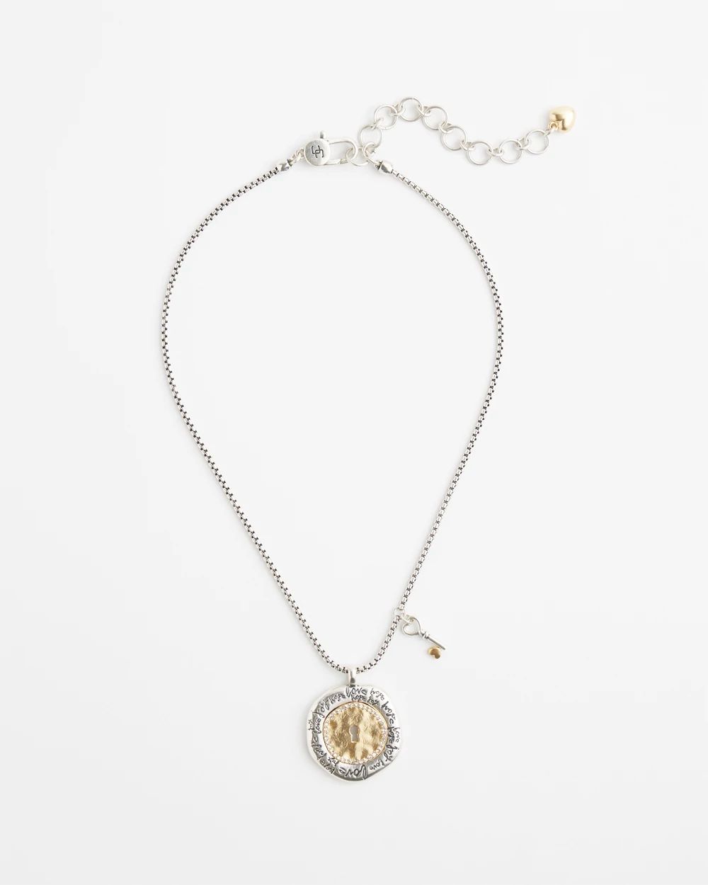 Keyhole Medallion Pendant Necklace