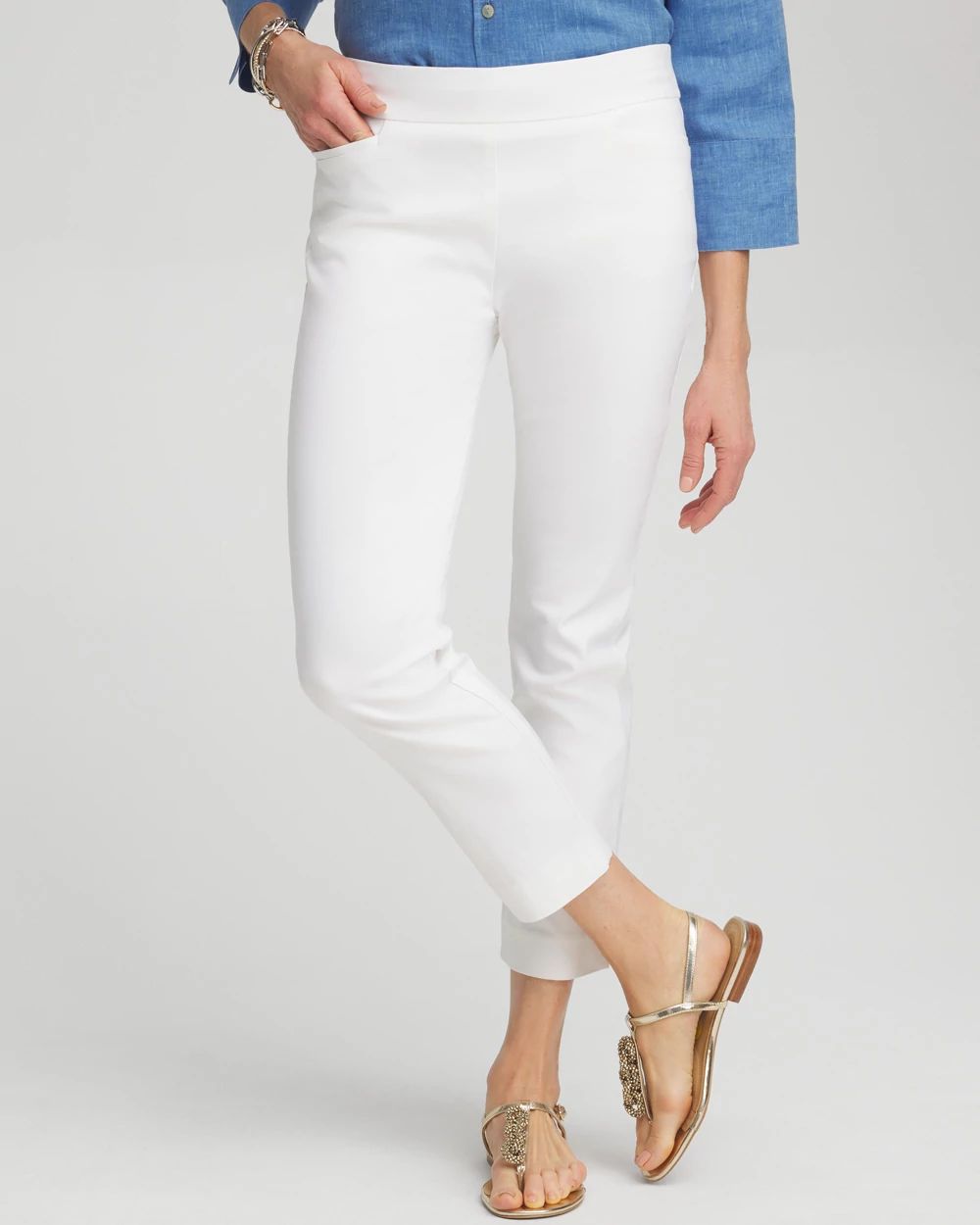 Petite Brigitte Slim Cropped Pants