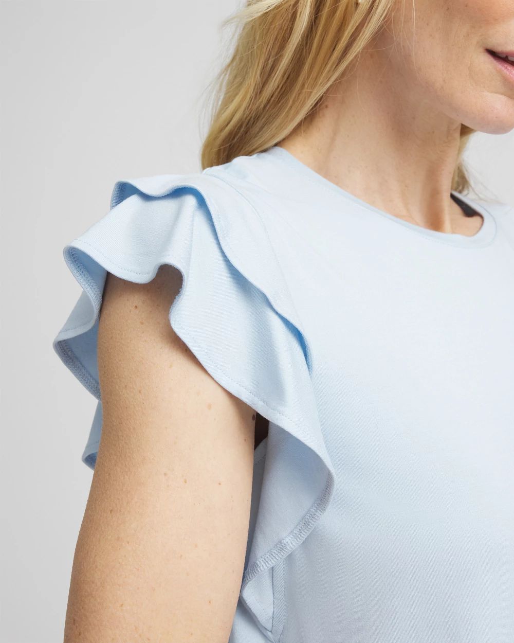 Touch of Cool™ Flutter Sleeve Tee