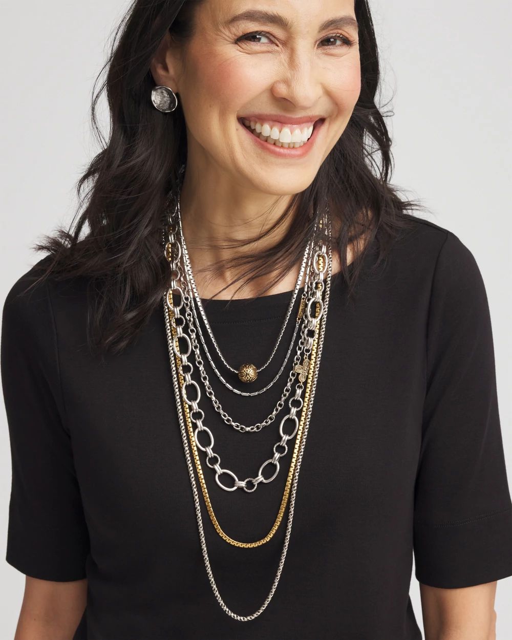 Mixed Metal Convertible Necklace