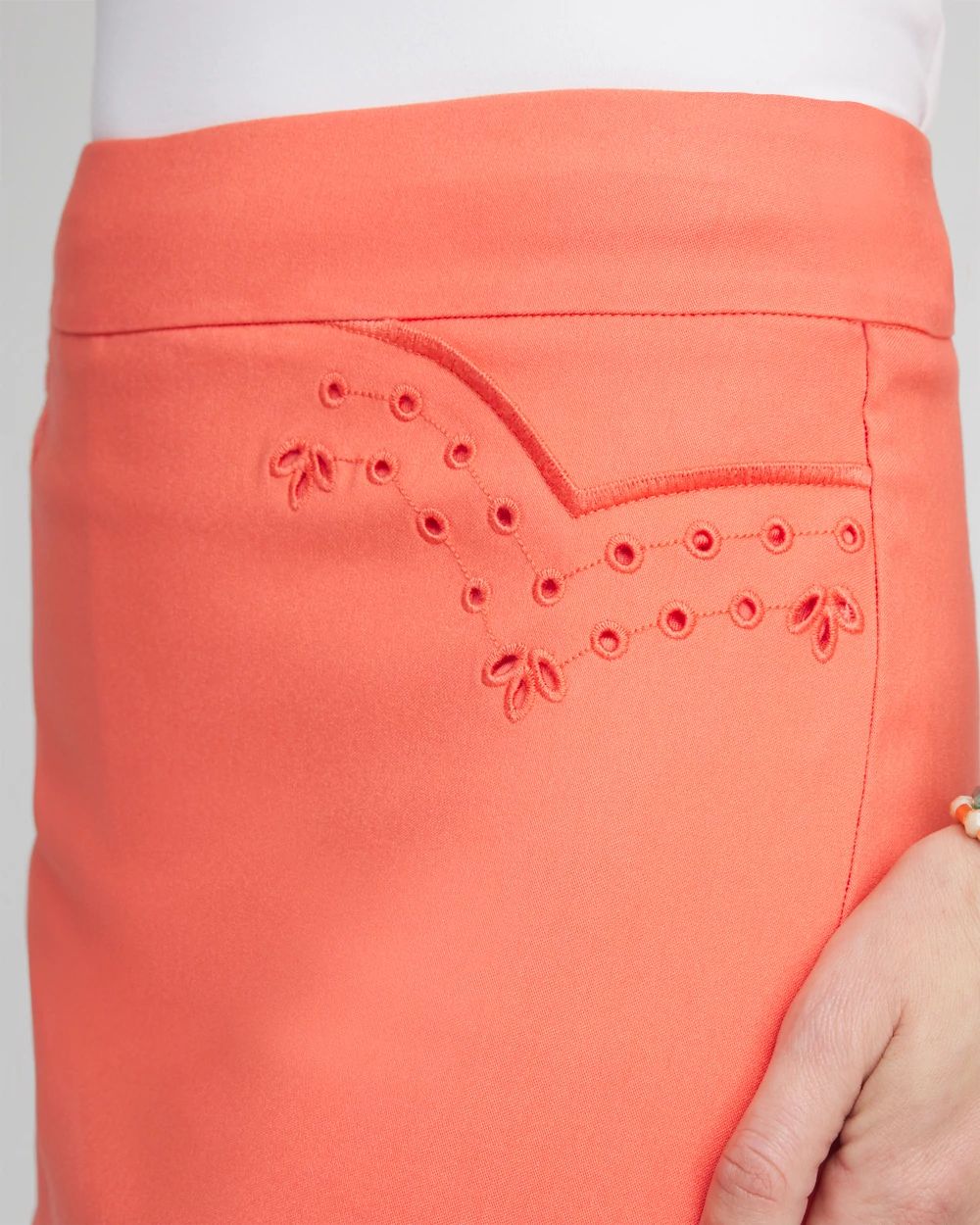 Brigitte™ Eyelet Scalloped Hem Skort