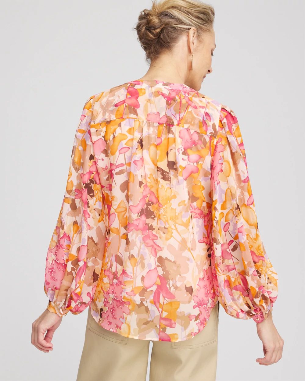 Split-Neck Blouse