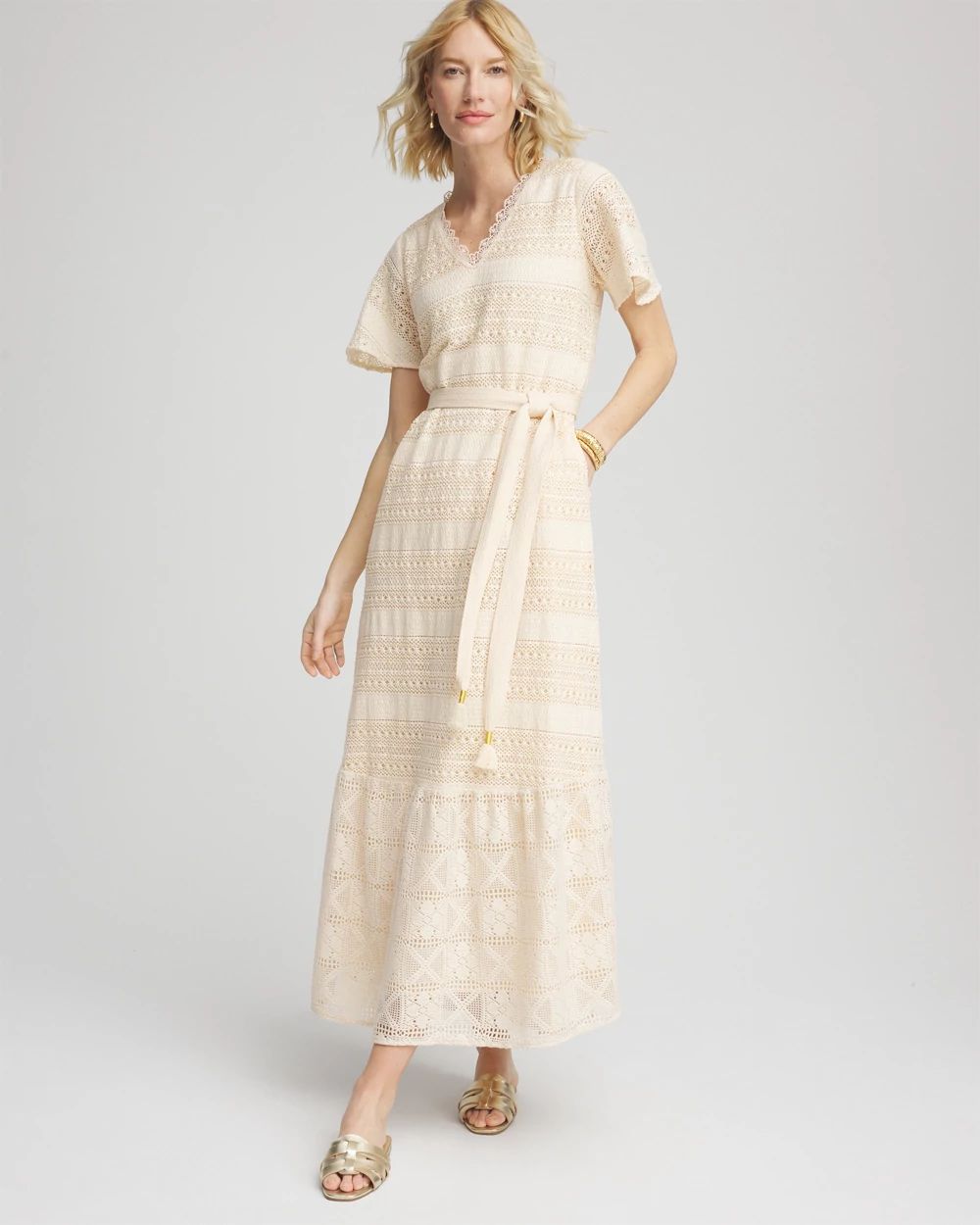 Crochet-Lace Maxi Dress