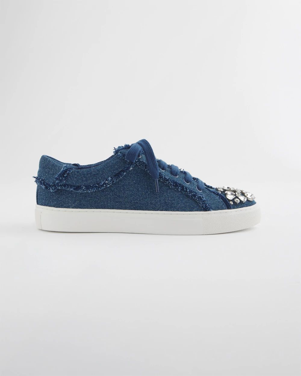 Embellished Denim Sneakers