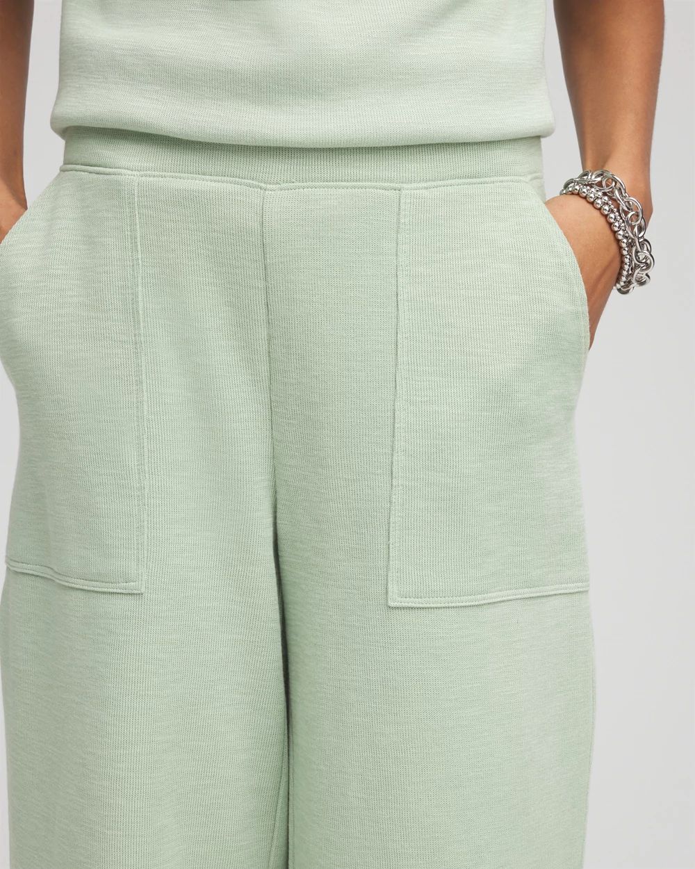 Zenergy® Beach Slub Cropped Pants