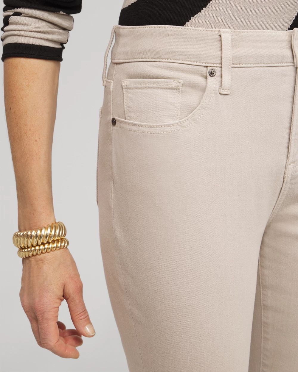 Girlfriend Fray Hem Ankle Jeans