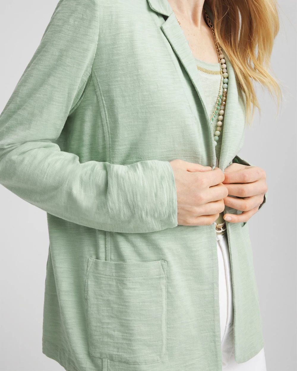 Slub Knit Blazer