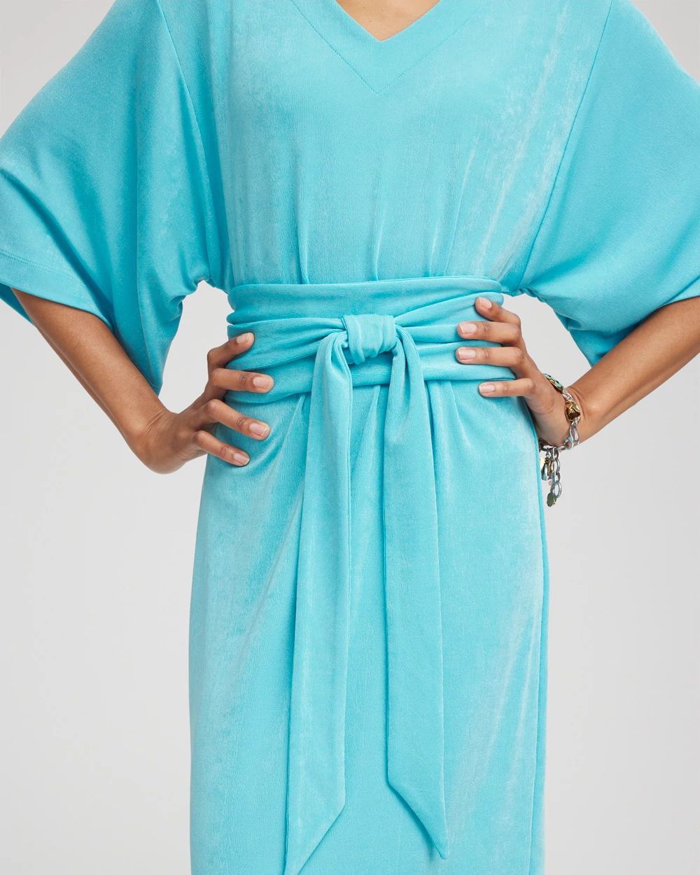 Travelers™ Kimono Sleeved V-Neck Dress