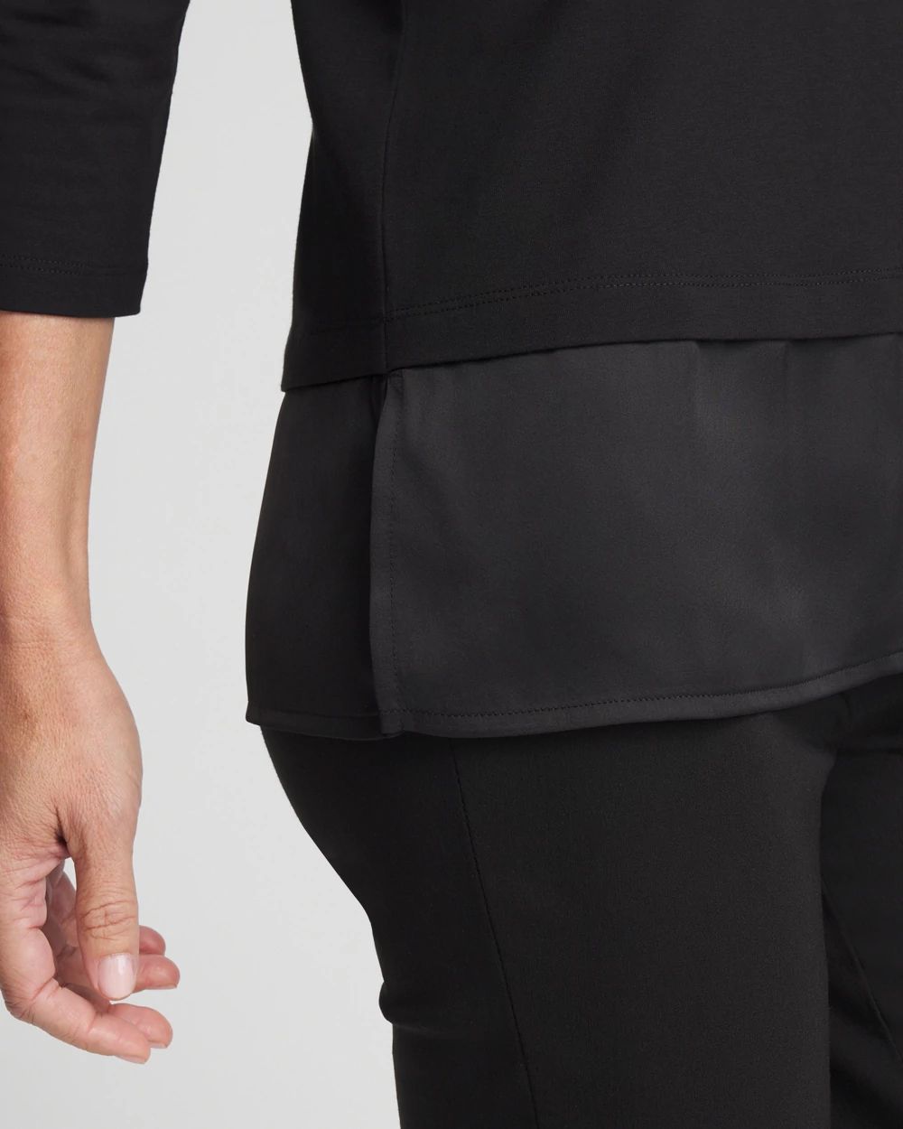 Caviar Satin Mix Tunic