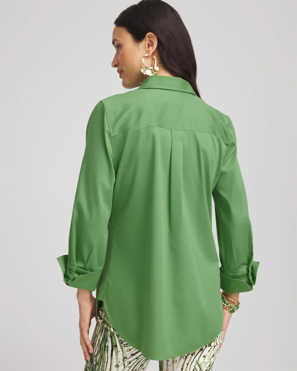 No Iron™ 3/4 Sleeve Stretch Shirt