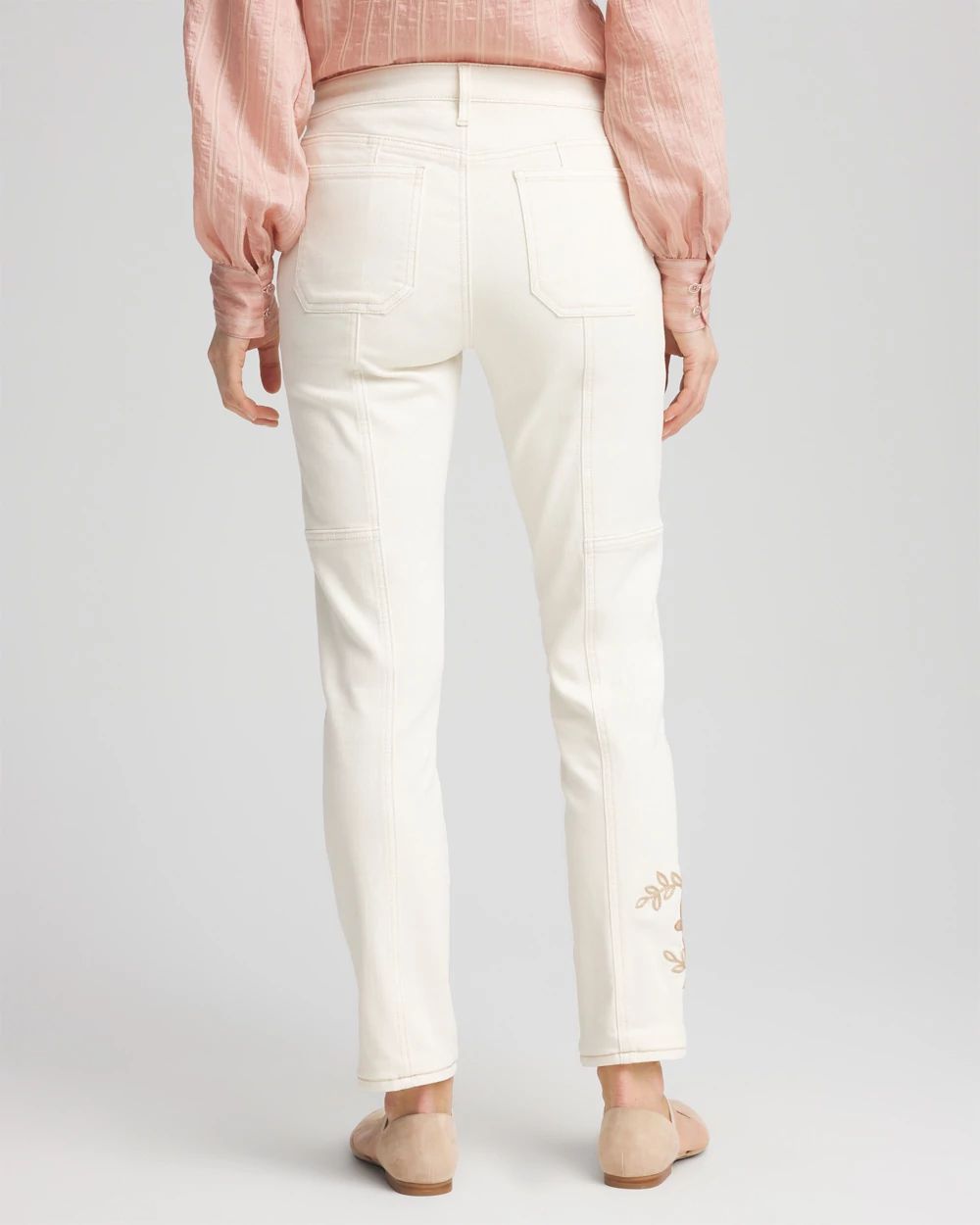Girlfriend Ankle Utility Jeans